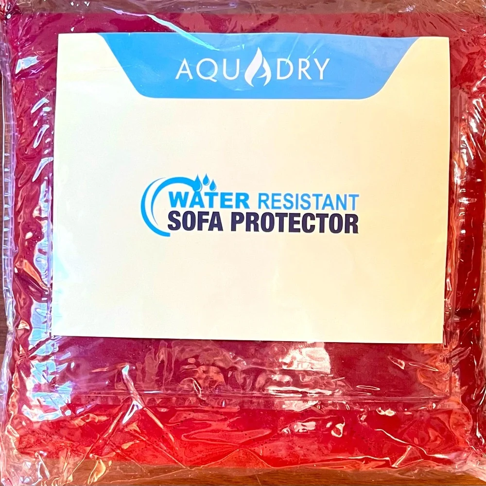 NWT Water Resistant SOFA Protector - Reversable color: burgundy/ cream